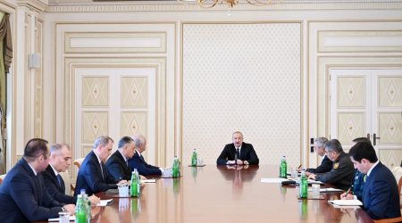 Prezident İlham Əliyev təcili iclas keçirib