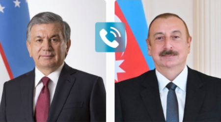 Mirziyoyev Prezidentə zəng etdi