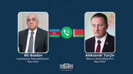 Azərbaycan və Belarus Baş nazirləri arasında telefon danışığı olub