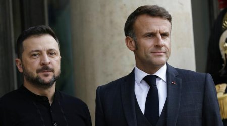 
Zelenski sabah Parisdə Makronla görüşəcək