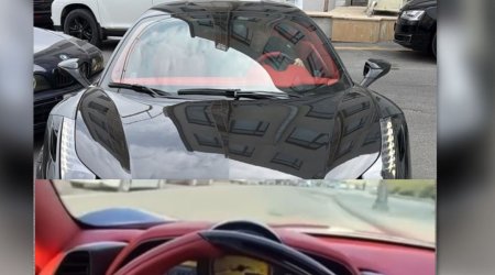 Avtobus zolağında hərəkət edən&ldquo;Ferrari&rdquo; saxlanılıb