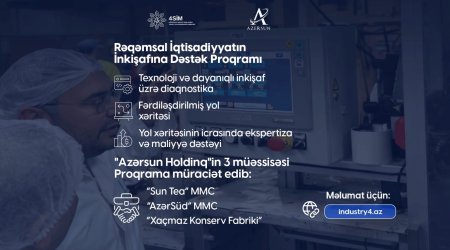&ldquo;Azərsun Holdinq&rdquo; 4-cü Sənaye İnqilabı üzrə Dövlət Proqramına qoşulur