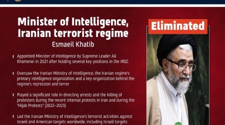 Пезешкиан подтвердил гибель министра разведки Ирана - Oбновлено