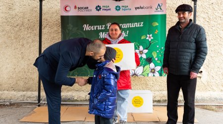 
Yelo Bank-dan aztəminatlı ailələrə bayram sevinci