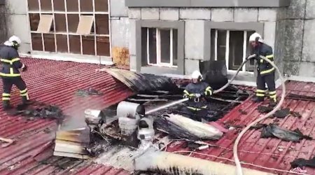 Naxçıvanda restoranda yanğın- İşçilərlə müştərilər təxliyə edilib