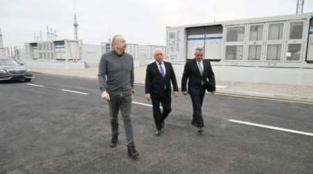 

Prezident İlham Əliyev &ldquo;Abşeron&rdquo; Batareya Enerji Saxlanc Mərkəzinin açılışında iştirak edib
