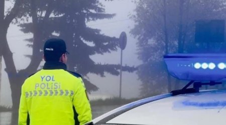Yol polisi yağıntılı hava şəraiti ilə bağlı sürücülərə müraciət edib
