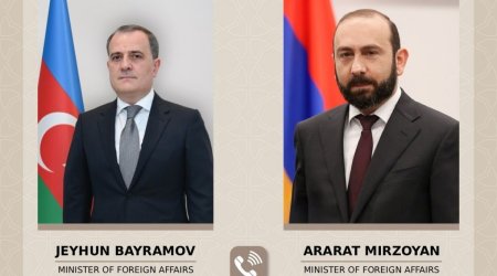 Azərbaycan və Ermənistan xarici işlər nazirləri arasında telefon danışığı olub