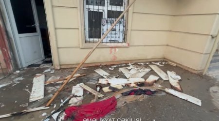 Binəqədidə obyektdə partlayış baş verib, xəsarət alan var - Video