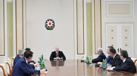 Ильхам Алиев принял участников встречи глав правительств государств-членов ОТГ