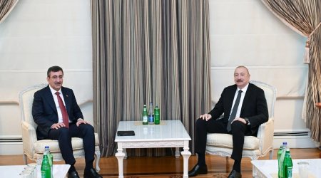 Azərbaycan Prezidenti Türkiyə vitse-prezidenti ilə görüşüb