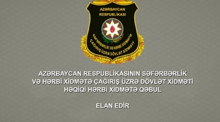 
Səfərbərlik Xidməti 34 əməkdaşıilə bağlı Baş Prokurorluğa müraciət edib