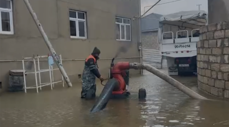 FHN: Yağış nəticəsində yaranan problemlərin həlli istiqamətində işlər aparılır