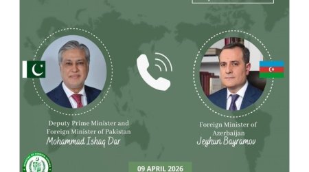 
Ceyhun Bayramov Pakistanın ABŞ-İran atəşkəsinin əldə edilməsində rolunu yüksək qiymətləndirib