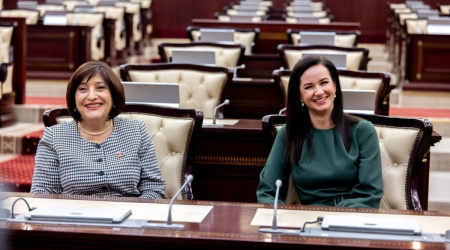 Milli Məclisin sədri Litva Baş naziri ilə görüşüb