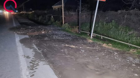 Kürdəmirdə magistral su kəməri partlayıb - 8000-dən çox abonent susuz qalıb