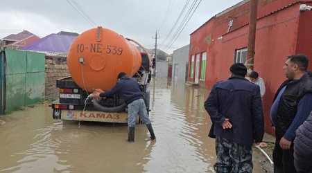 Abşeronda yağışın fəsadları aradan qaldırılır