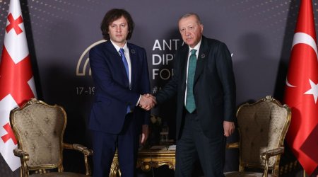 Ərdoğan və Kobaxidze arasında görüş olub