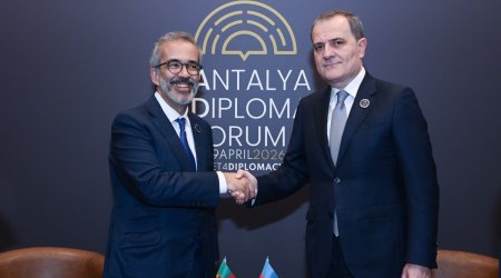 Ceyhun Bayramov Antalyada Portuqaliya XİN rəhbəri ilə görüşüb