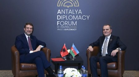 Bayramov albaniyalı həmkarı ilə görüşdü