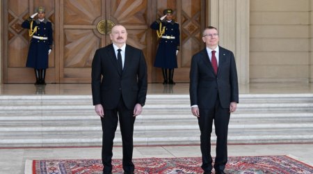 
Состоялась церемония официальной встречи президента Латвии
