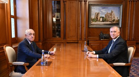 Baş nazir səlahiyyət müddəti başa çatan Gürcüstan səfiri ilə görüşüb