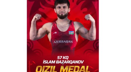 Azərbaycanlı güləşçi Avropa çempionu olub