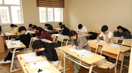 Bu gün 55 mindən çox şagird buraxılış imtahanı verəcək