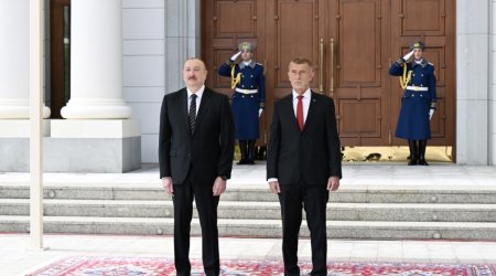 Qəbələdə Çexiyanın Baş naziri Andrey Babişin rəsmi qarşılanma mərasimi olub