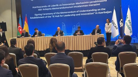 Azərbaycan IE Universiteti ilə Bakıda liderlik mərkəzi yaratmaq üçün memorandum imzalayıb