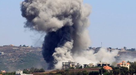 İsrail Livanın cənubunda "Hizbullah"ın 120 hədəfini məhv edib