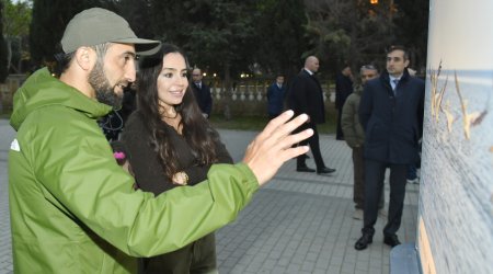 Лейла Алиева приняла участие в открытии выставки "По следам азербайджанской природы"