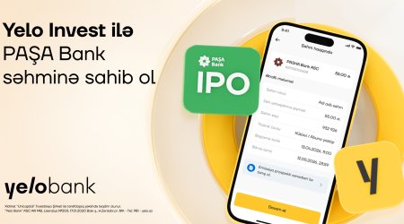
Become a shareholder of PASHA Bank with Yelo Invest
