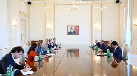 Prezident Kallasın başçılıq etdiyi nümayəndə heyətini qəbul edib