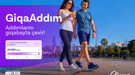 Azercell &ldquo;GiqaAddım&rdquo; ilə addımları internetə çevirir!