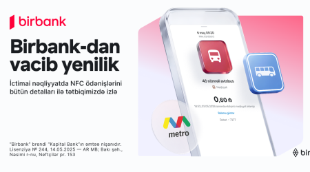 İctimai nəqliyyatda ödənişlərə aydınlıq gətirən yenilik Birbank-da