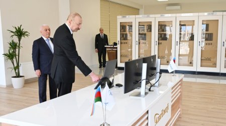 Ильхам Алиев на открытии подстанции &laquo;Шафаг&raquo;