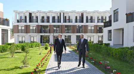 İlham Əliyev Zəngilandakı ilk yaşayış kompleksinin açılışında