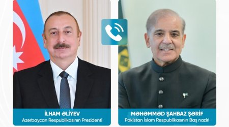 Ильхам Алиев и Шахбаз Шариф созвонились