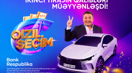 Bank Respublika &ldquo;Qızıl Seçim&rdquo; lotereyasının ikinci tirajının qaliblərini elan etdi!