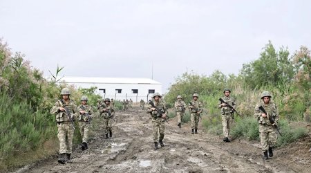 Проведены учебные сборы с военнообязанными спецназа Азербайджана
