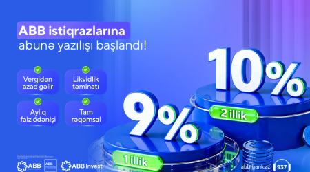 ABB 3-cü dəfə istiqraz emissiyasına başladı!
