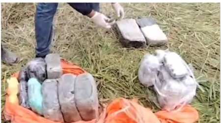 Paraplan vasitəsi ilə ölkəyə 47 kq narkotik gətirən şəxslər saxlanılıb