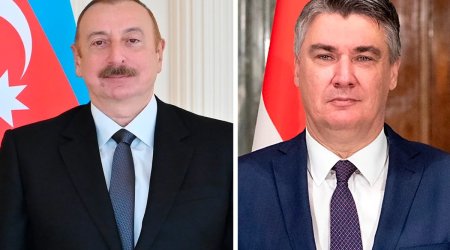 Ильхам Алиев поздравил Зорана Милановича с национальным праздником Хорватии