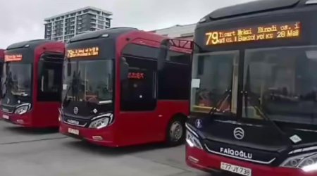 79 nömrəli marşrutun bütün avtobusları yenilənir