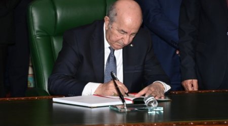 Əlcəzair prezidenti Əlcəzair-Azərbaycan enerji sazişini təsdiqləyib