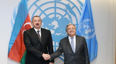 UN Secretary-General congratulates President Ilham Aliyev on Independence Day