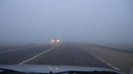 На дорогах Азербайджана ожидается ухудшение видимости из-за тумана