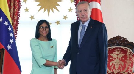 Ərdoğan Venesuelanın müvəqqəti Prezidentini qəbul edib