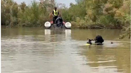 Arazda batan gəncin axtarışları davam edir &ndash;Video